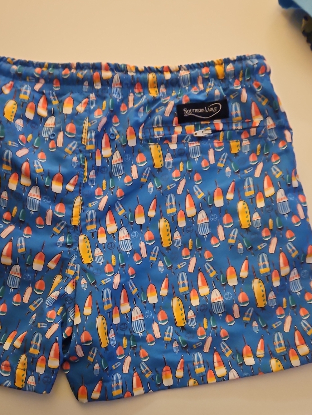 Southern Lane Boys' Blue Popsicle & Buoy Swim Trunks